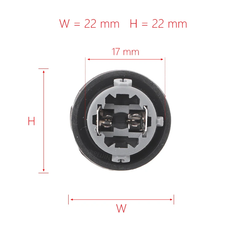 For Mitsubishi Pajero Montero V73 V77 V93 V97 License Plate Light W5W Bulb Holder Socket Base 2Pc view 5