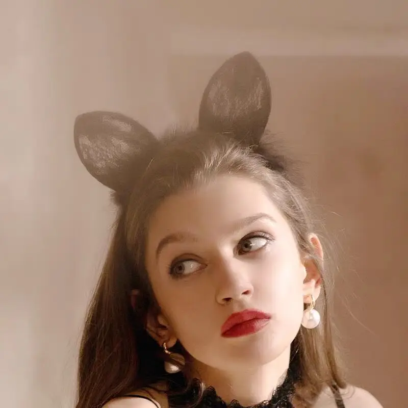 

Hotsweet Spicy Hair Accessories Rabbit Ear Hairpin Headwear For Cosplay Games Hair Band Fur Decor For Uniform Costumes Role Play