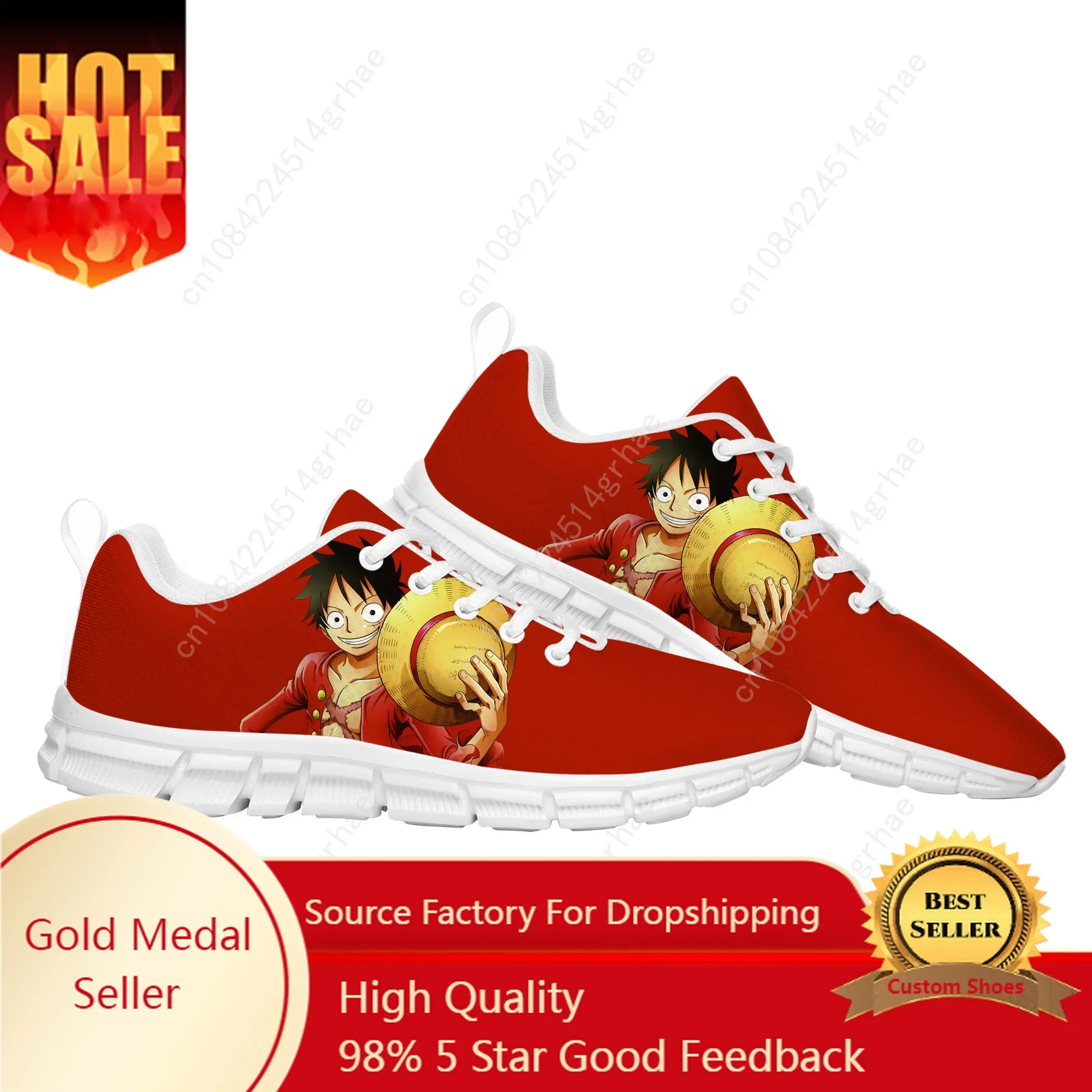 D L-Luffys Sports Shoes Mens Womens Teenager Monkey Japanese Cartoon Anime Manga Sneaker Casual Custom High Quality Couple Shoes