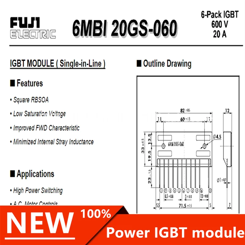 6MBI10GS-060 6MBI15GS-060 6MBI20GS-060 6MBI25GS-060-04 01 02 Модуль IGBT преобразователя переменной частоты