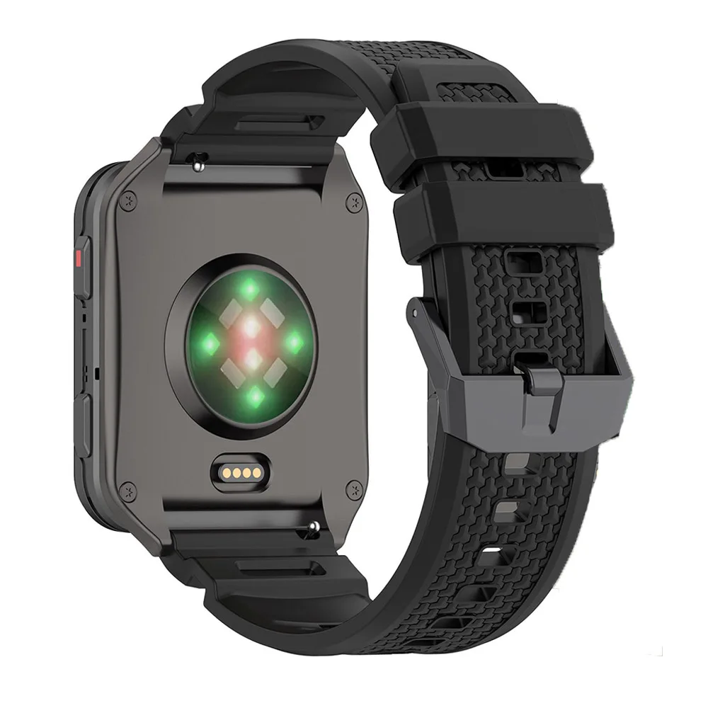 For Garmin Venu X1 Watchband With Texture Surface and Black Buckle Strap For Garmin Venu X1 Soft Silicone Wristband