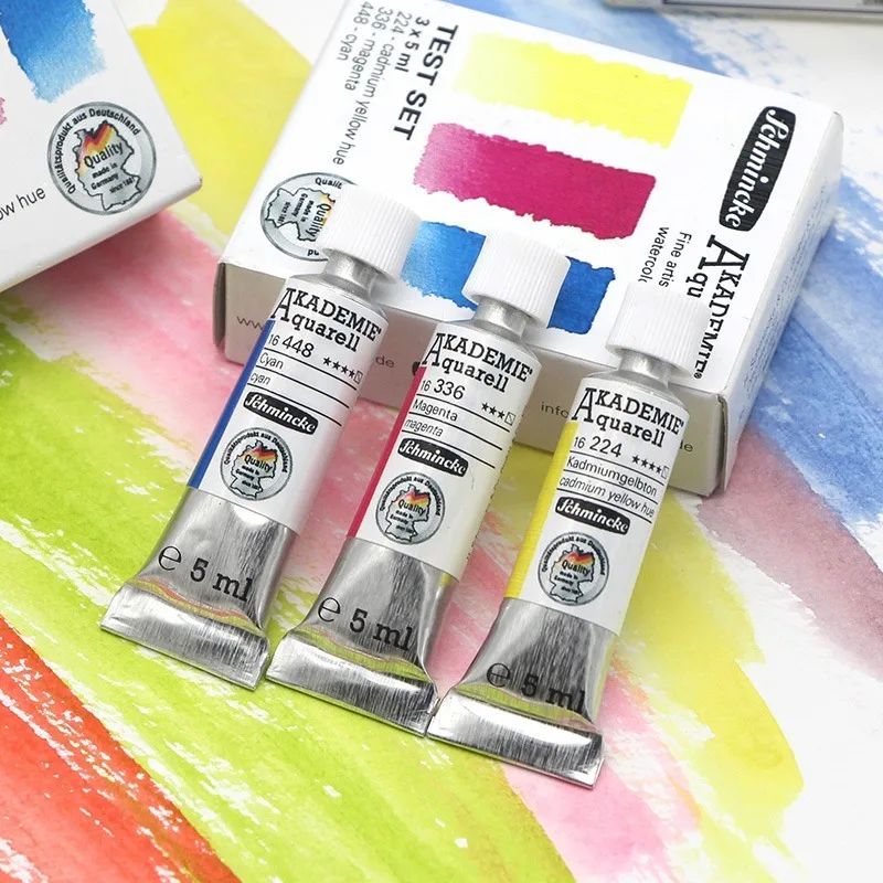 

5ML Master Level Three Primary Color Set Schmincke Watercolor Paint Tubular Illustration Watercolor Paint Painting Supplies