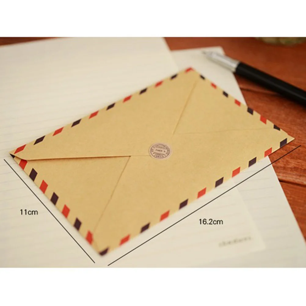 8Pcs Paper Envelope Retro Style Lightweight Secure Seal for Documents Brochures Greeting Cards Mailing Protection Exquisite