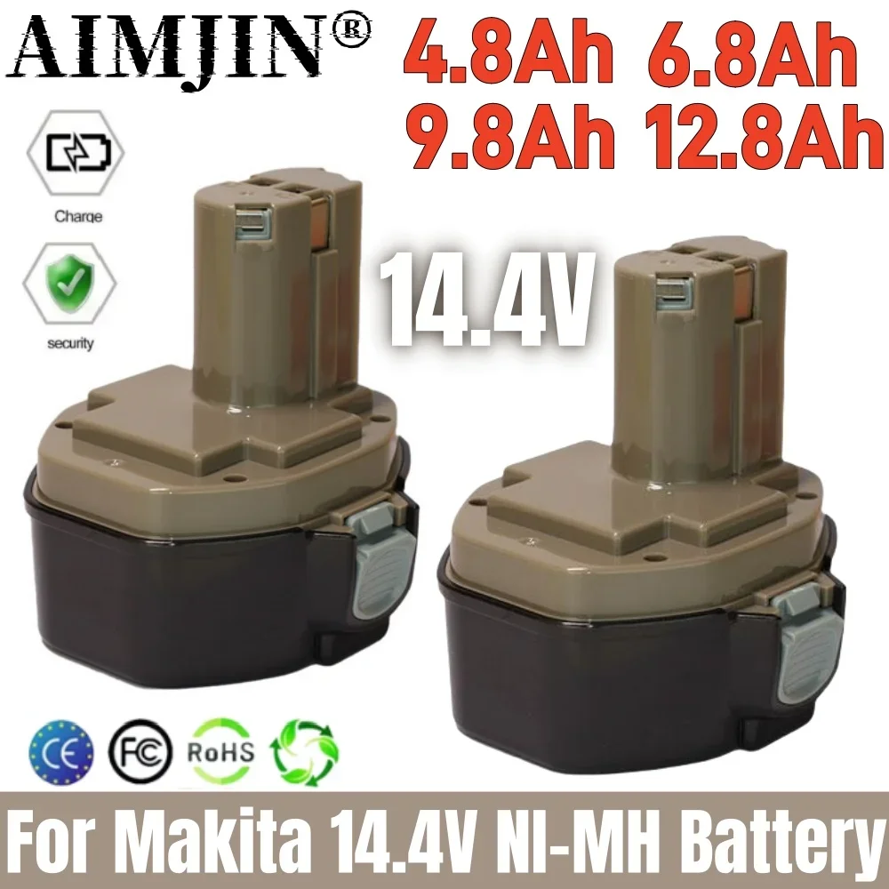 

for Makita 14.4V NI-MH 4.8/6.8/9.8/12.8Ah Replacement Battery for Makita Battery 14.4V PA14 1420 1422 1433 1434 1435 1435F 19269