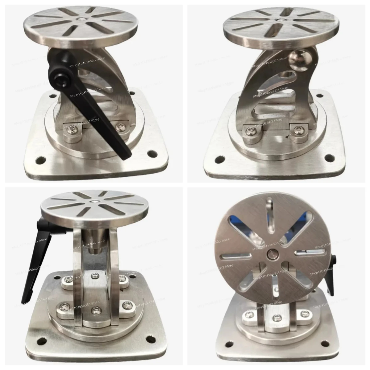Stainless Steel Universal Swivel Base for Wood Carving Engraving, Adjustable Rotary Tool Stand & DIY Workstation Clamp Holder