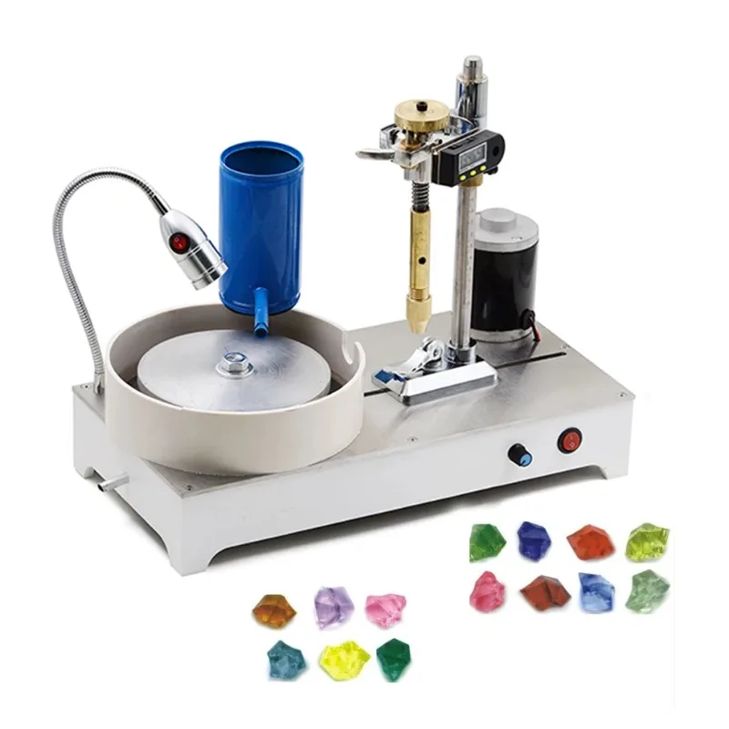 110V-240V Lapidary Machine Jewelry Tool Gem Faceting Machine Jewelry Polisher Jade Flat Grinder Faceting Tools