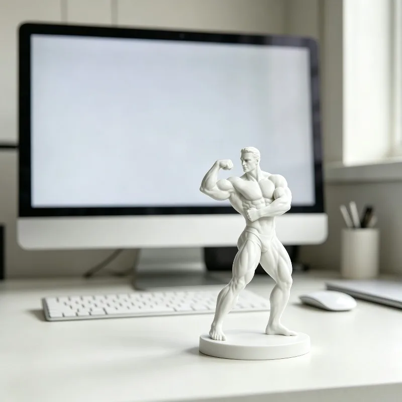 Nouvelle sculpture de fitness 3D imprimée : Affirmez la puissance et la beauté du fitness – Décoration pour salle de sport et yoga