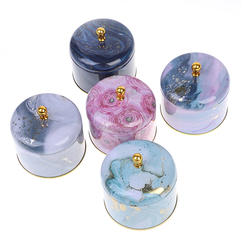 Empty Tinplate Box Tins Cans Jars Containers Wicks Sticker Centering For Aroma Essential Oil Soy DIY Candle Making Supplie