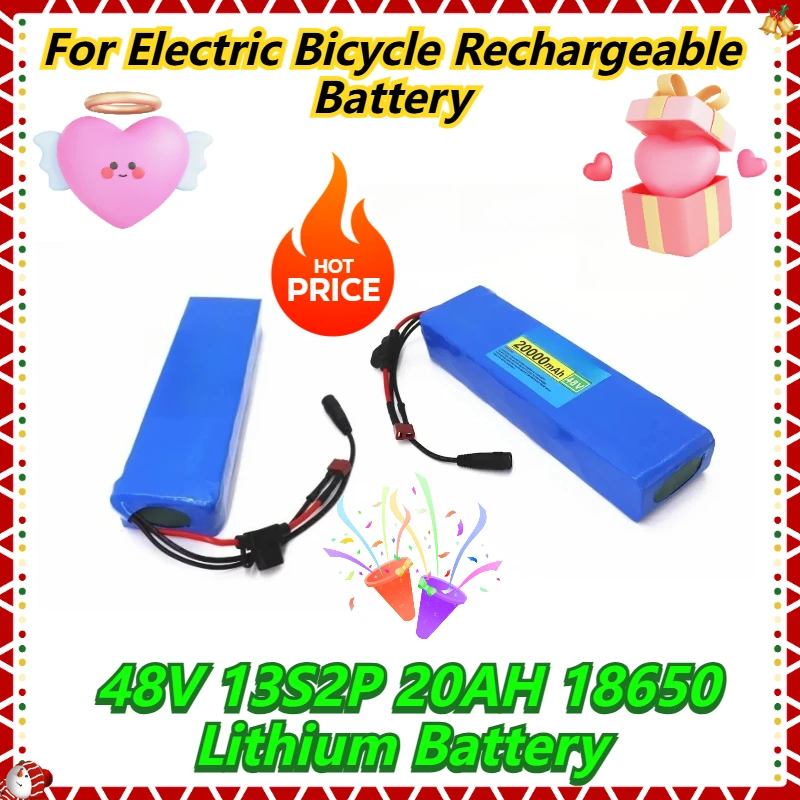 

For Electric Bicycle Rechargeable Battery 48V 13S2P 20AH 18650 Lithium Battery