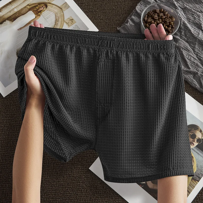 Herren Aro-Hosen Eisseide Kühlende Locker Sitzende Atmungsaktive Boxershorts Nahtlose Boxershorts Männerunterwäsche Herren-Pyjamahosen