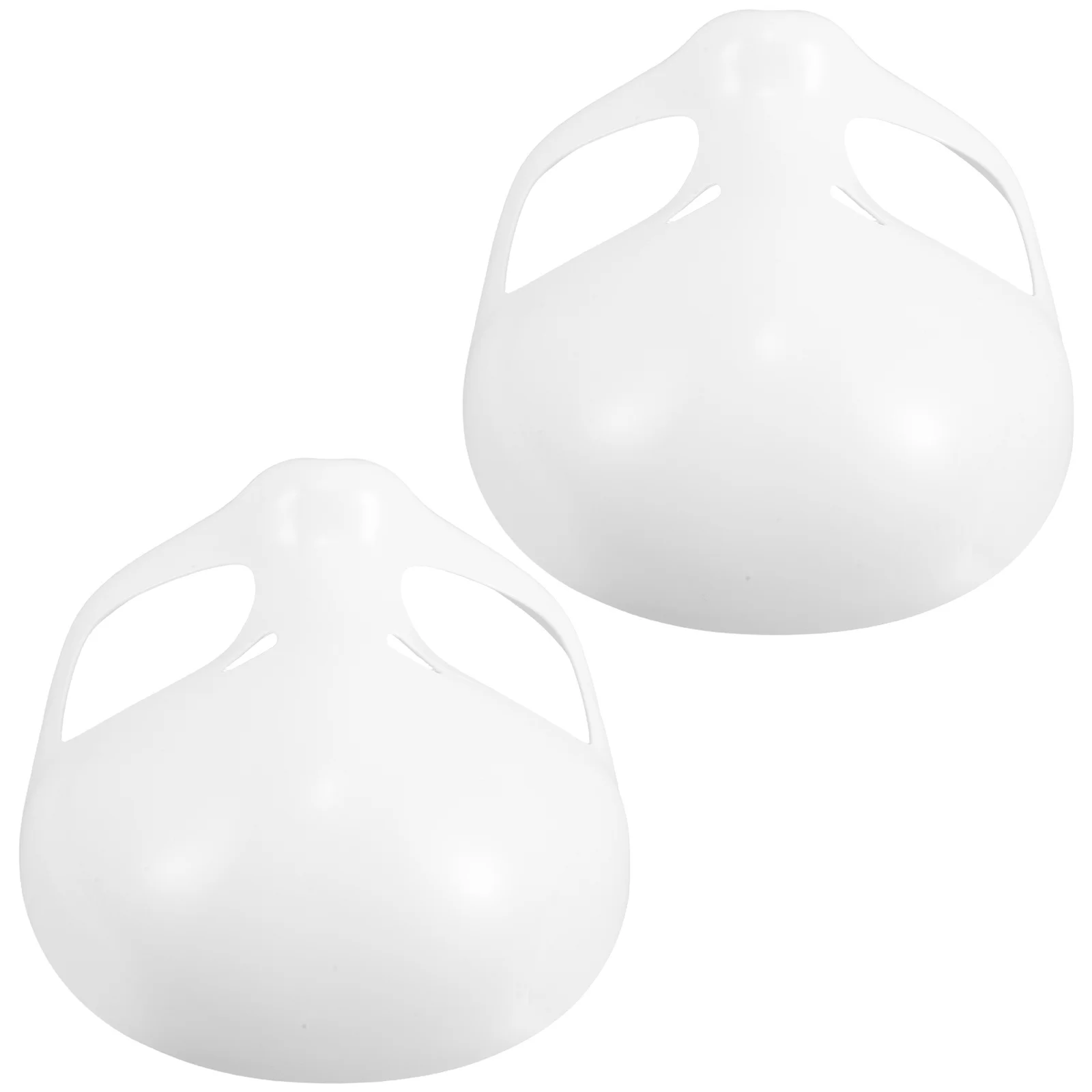 

2Pcs White Animal Skull Mask DIY Blank Costume Base Lightweight Plastic Halloween Masquerade Cosplay Accessory