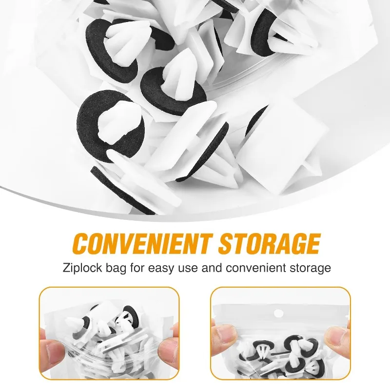 50Pcs Car Rocker Panel Moulding Clips For GM Chevrolet Avalanche Impala Lumina Monte Carlo Suburban Cadillac 11518357 25693852
