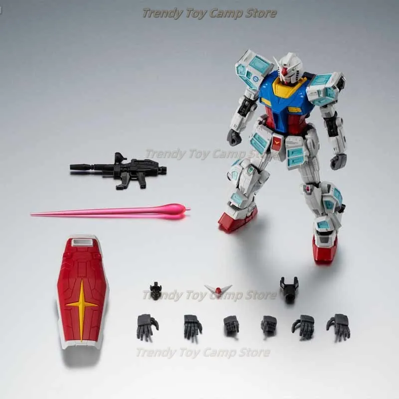 【Disponibile】 KIT MODELLO originale Bandai ROBOT SOUL RX-78F00/E Action Figure Modello Giocattoli Regali per ragazzi da collezione