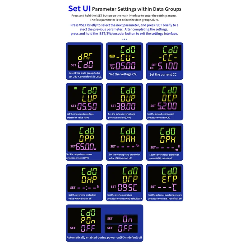 

B18B Регулируемый источник питания постоянного тока с ЧПУ, постоянное напряжение, постоянный ток, солнечная зарядка 7A/252W