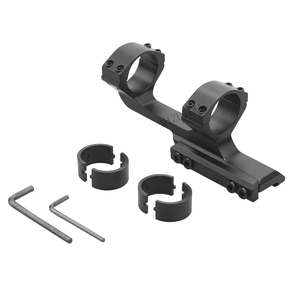 Tactical Offset Cantilever Picatinny Scope Mount 1 inch / 30mm Ring fit Dovetail 20mm Weaver Rail