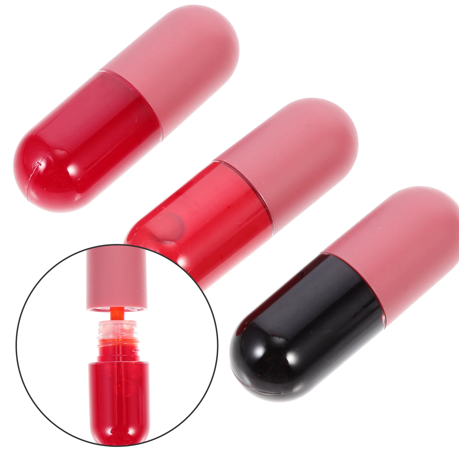 3 قطع من زيت الشفاه المرطب والمغذي وخفيف الوزن ومحمول للعناية بالشفاه الجافة والشقوق للنساء أداة تجميل أساسية للمكياج اليومي #2
