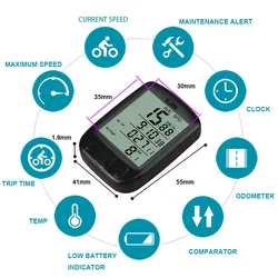 Waterproof Bicycle Speedometer Cycling Wired Speed Counter Code Table Digital MTB Bike Computers Cycling Riding Accessories