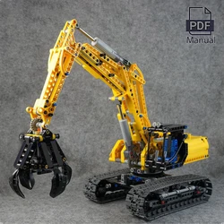 NEW 720pcs 2 in 1 Engineering Technical Excavator Building Blocks Model MOC 8293 Power Functions Bricks Toys for Boys Birthday