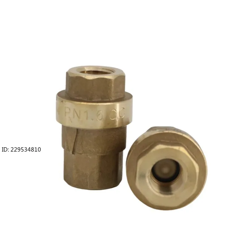 Check valve 2104100094 air compressor oil return check valve two internal thread all copper valve  1pcs