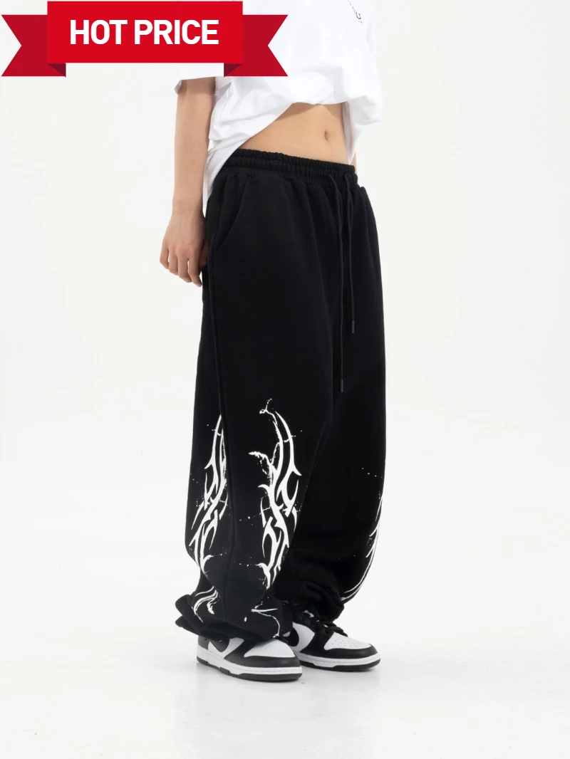 

European and American Spring and Autumn Street Hip-hop Trend Punk Style Visual Design Sense The Cuff Asian Pants Men and Women