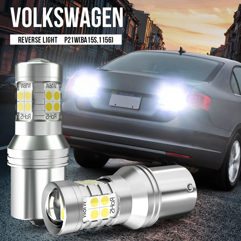 

2x P21W BA15S Canbus LED Reverse Light For VW Golf 3 mk3 4 mk4 5 mk5 Plus Passat B5 B5.5 B6 Beetle Jetta Amarok Crafter EOS Fox