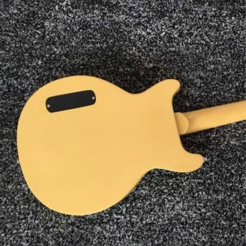 New!!!!!!!High Quality TV Yellow Junio LP Standard  Electric Guitar, Solid Body ,Rosewood Fretboard, Yellow PickGuard,