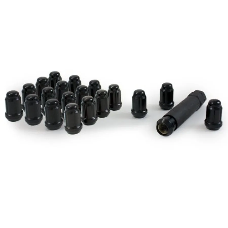 

Automotive 21133BC Small Diameter Acorn Black 5 Lug Kit 12mm x 1.50 Thread Size - Pack of 20