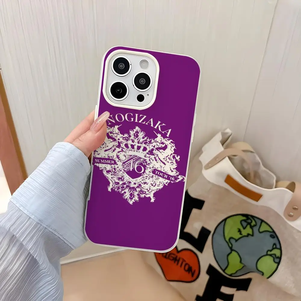 

Music N-46Nogizaka46 Phone Case IPhone 17 Air 16 15 14 Plus 13 Pro Max 2 Soft Frosted Candy Transparent Jelly 2-in-1