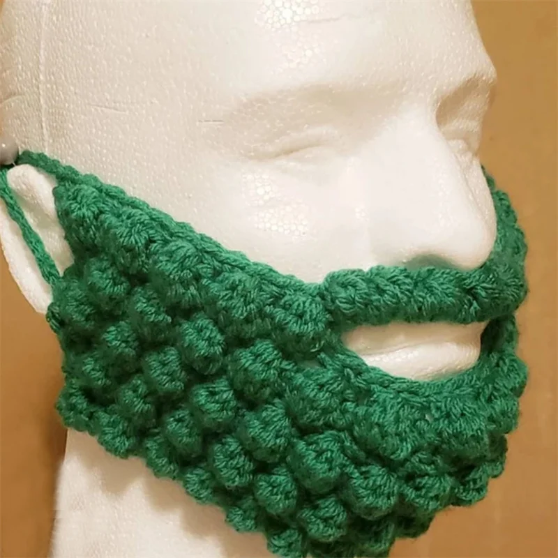 DIY Fancy Dress Fake Beard knitting Cosplay Costume Props Santa Claus Beard Eyebrows Mustache Christmas Party Suppl