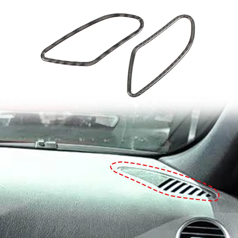 

For Alfa Romeo 159 2004-2011 Car Instrument Panel Air Conditioning Air Outlet Frame Soft Carbon Fiber Car Modification Parts