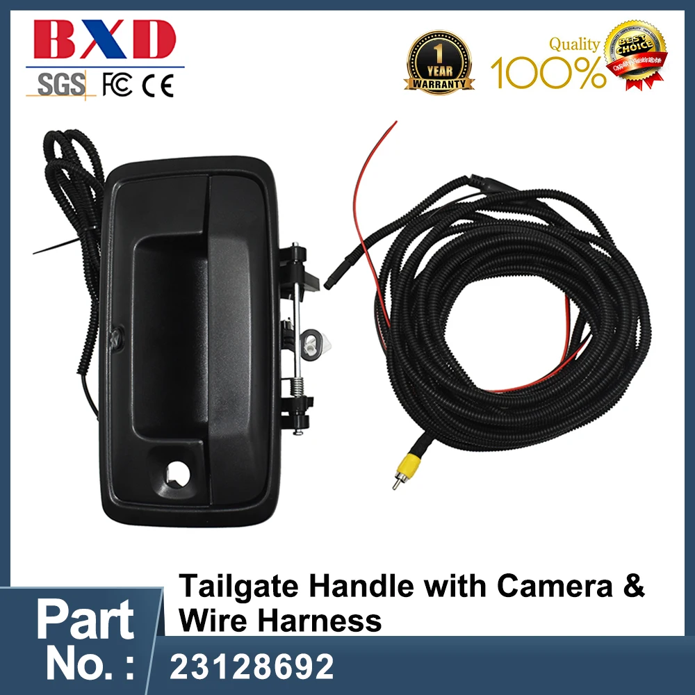 

Хромированная ручка багажника 23128692 с камерой и жгутом проводов для Chevrolet Silverado Chevrado GMC Sierra Canyon, автомобильные аксессуары