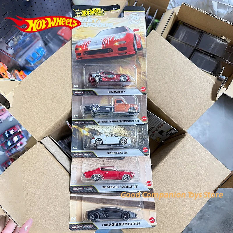 

В наличии: Коллекционная модель автомобиля Hot Wheels Fast & Furious 1995 MAZDA RX-7 LAMBORGHINI AVENTADOR COUPÉ, масштаб 1:64, литая под давлением, 2026 год