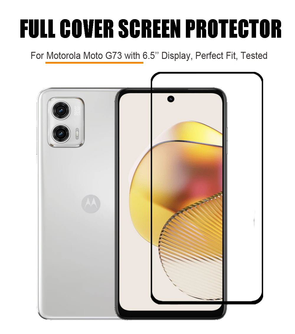 Full Tempered Glass For Motorola Moto G73 Screen Protectors Protective Film Mot G23 G53 G13/Moto G32 G30 G42 G40 G22 G20 G62 G60