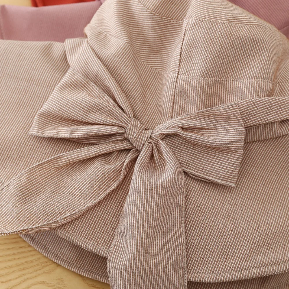 Portable Wide Brimmed Women's Sun Hat Casual with Bowknot Sunscreen Visor Cap Foldable Soft Bucket Hat Vacation