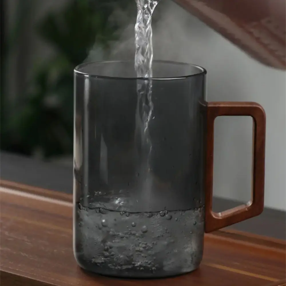 

500ml Capacity Tea Separation Cup High Borosilicate Glass Heat Resistant Water Cup Belt Filter Originality Design Glass Tea Cup