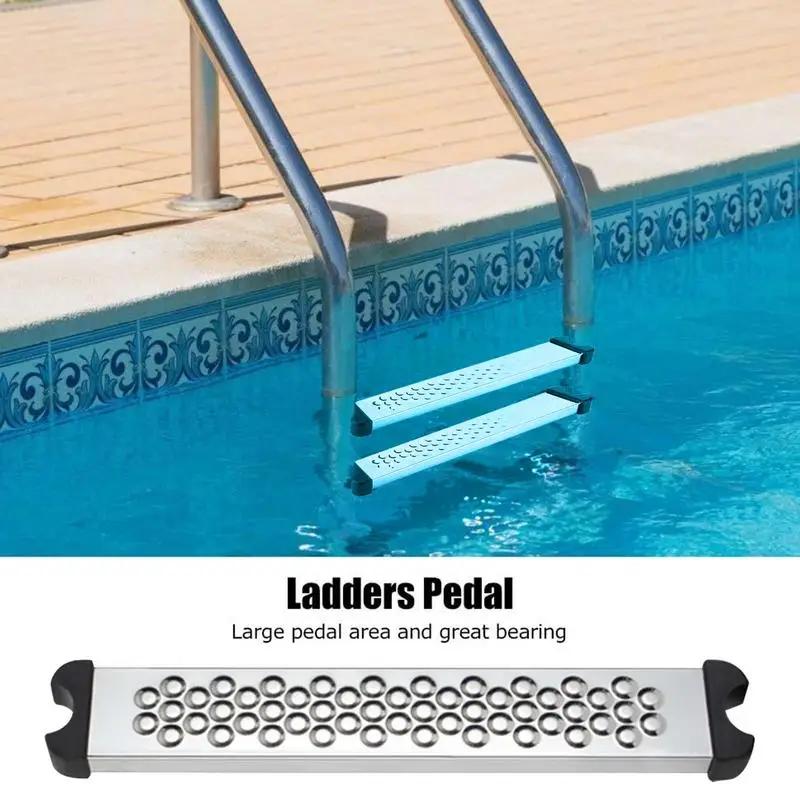 

Pool Ladder Steps Stainless Steel Heavy Duty Replacement Pool Ladders Non-Slip Rung Parts For Outdoor Use Pedal Accessory