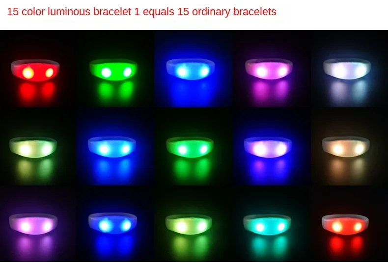 Lumineux-Bracelet LED Dmx Interdit Télécommande, Son Security é, Lumière Rfid, Fêtes Musicales, Bracelet en Silicone Rgb Clignotant