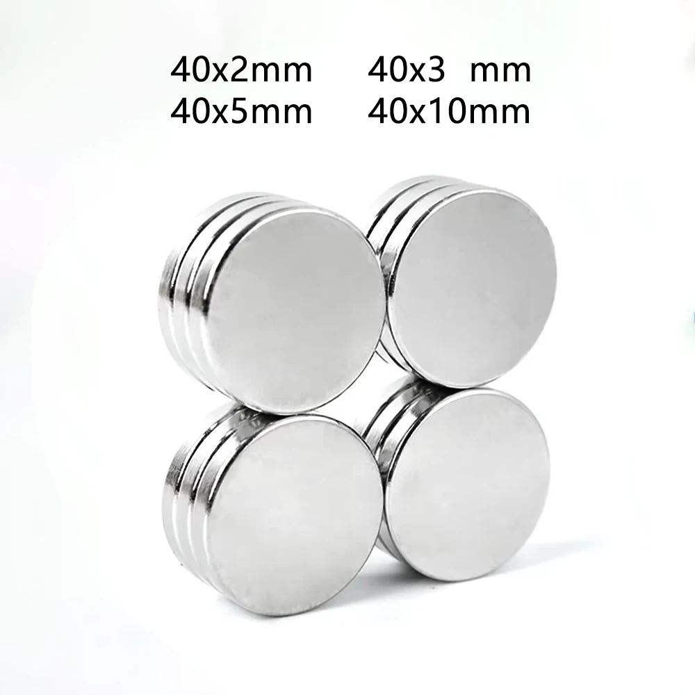 40x2mm 40x3 Round Powerful Strong Magnetic Magnets 40*3 Disc Magnets For Fridge, DIY Building, Scientific Craft 40*5 40*10