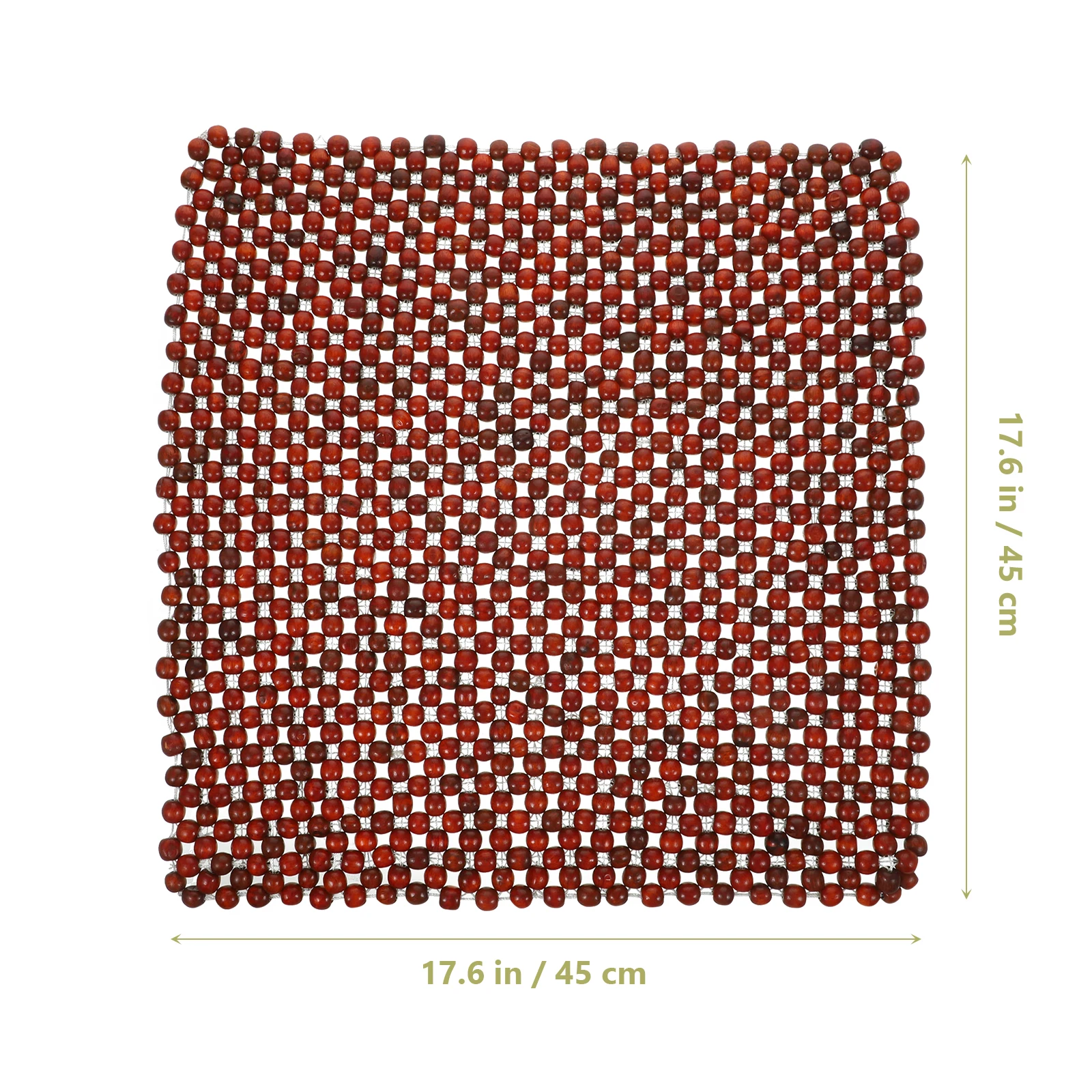 

Wood Beads Cool Pad Seat Cushion Car Office Breathable Summer Durable Easy Install Natural Color Comfortable Driving Experience