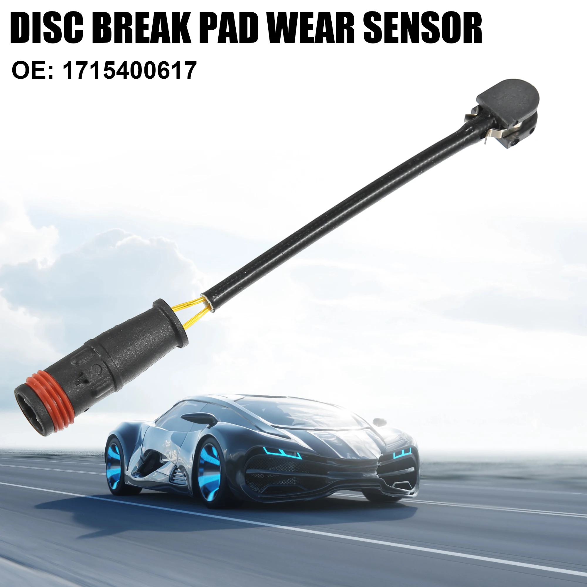 Uxcell 1/2pcs 1715400617 Front Rear Disc Break Pad Wear Sensor for Mercedes-Benz SL500 2003-2006 C63 AMG 2008-2020