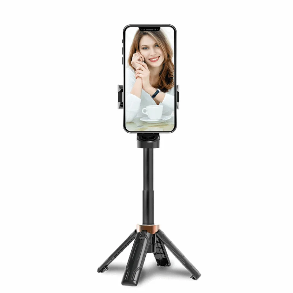 3 in 1 Mini Telescopic Selfie Stick 360° Rotation Lightweight Bluetooth Selfie Stick Extendable Portable Selfie Stick Tripod