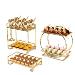 Multi-layer Acrylic Plates Buffet Feast Rack Decor Wedding Dessert Table Snack Shelf Cake Stand Biscuit Fruit Foods Display Tray