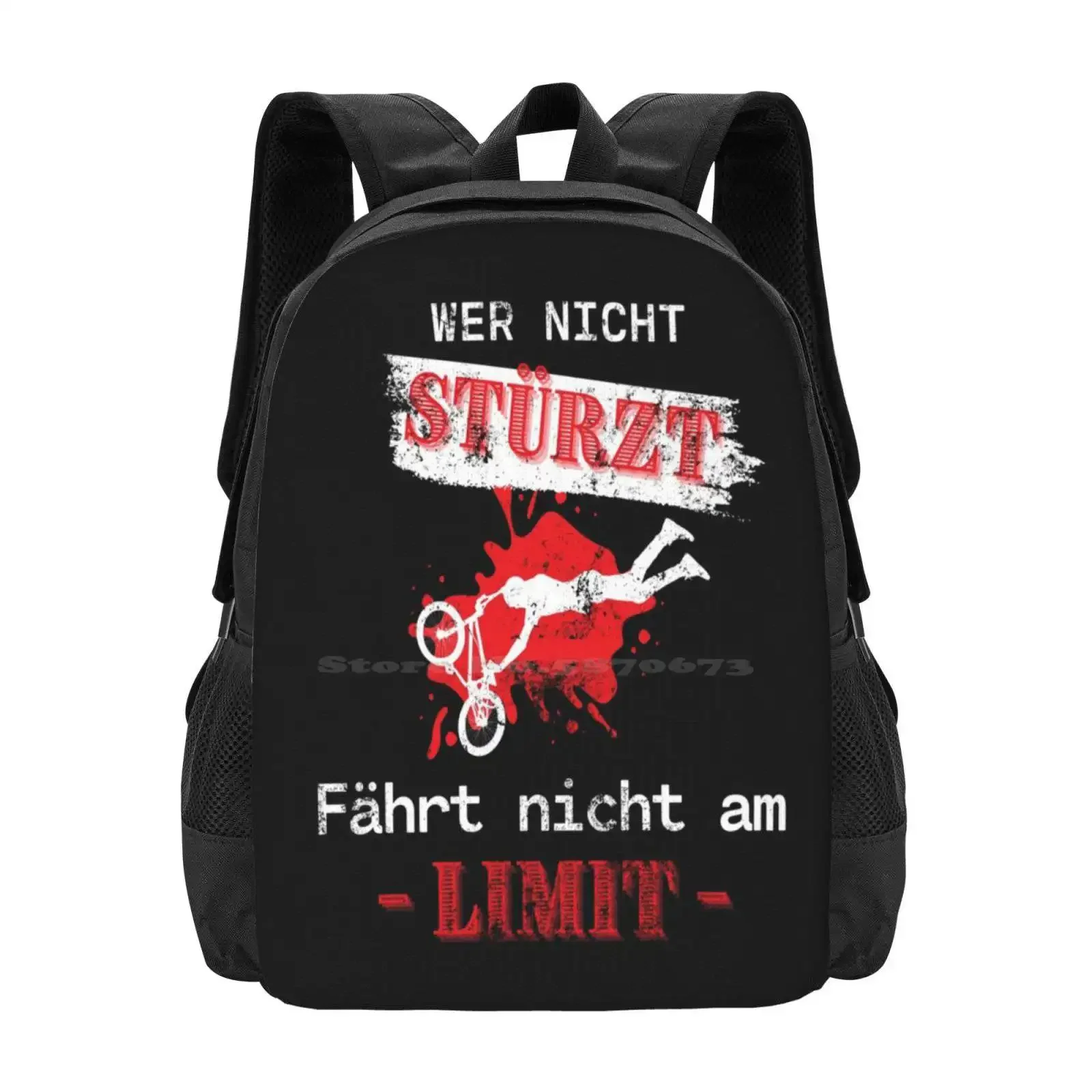 

Werchter Stürzt F  Hrt Valle Am Limit Pattern Design Bag Студенческий рюкзак Mountainbike Fahren Fahrrad Biken Stürzen Unfall