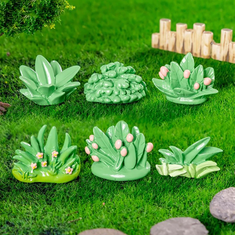 1PC Mini Simulierte Gras Stapel Moos Ornament DIY Micro Landschaft Garten Harz Handwerk Hause Dekoration Zubehör