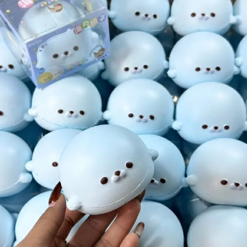 In Stock Hachimi New Seal Dumpling Soft Slow Rebound Squeeze Series Maltose Soft Chewy Squeeze Stress Relief Toys Small Gifts