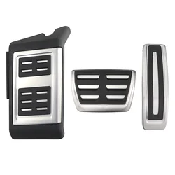 Car Pedals Cover for Audi Q7 SQ7 2006 - 2015 Accelerator Gas Brake Pedal Foot Rest Dead Pedal Pad Non-Slip Interior Accessories