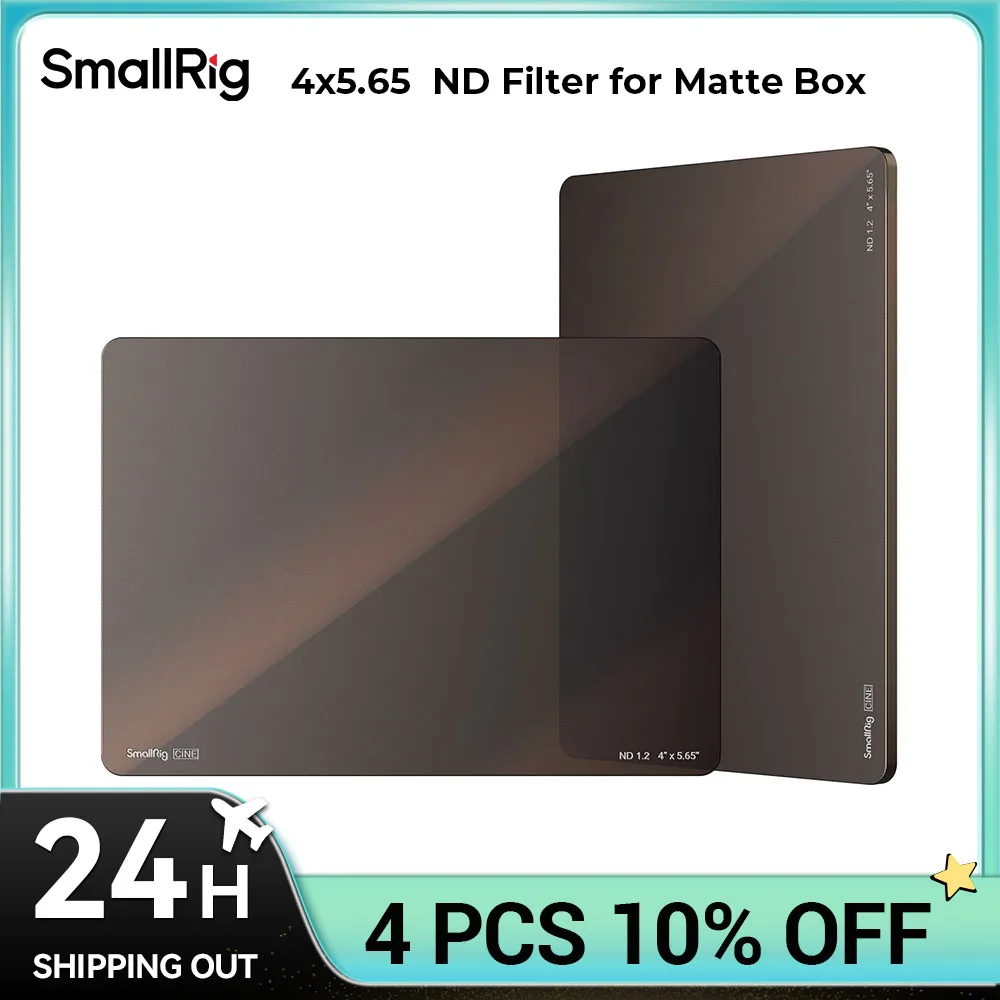 SmallRig 4x5.65 ND0.6 Filter Compatible with 4x5.65 Matte Box System Waterproof for Video or Film Shooting 3588