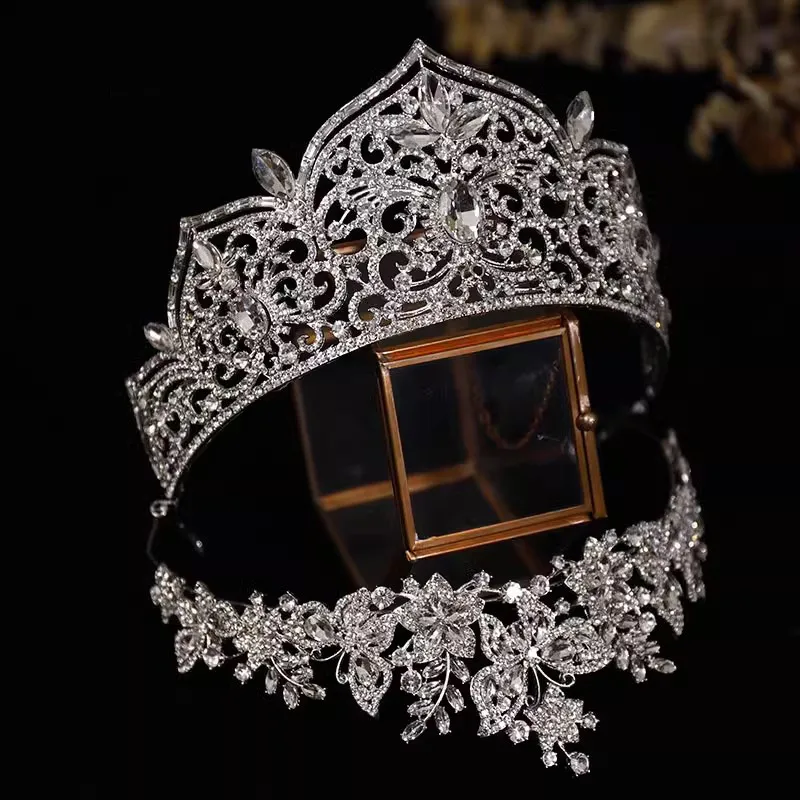 CC Luxury Crowns Wedding Hair Accessories Bridal Headbands Engagement Jewelry Women Hairwear Separable Crystal Diadems AN143