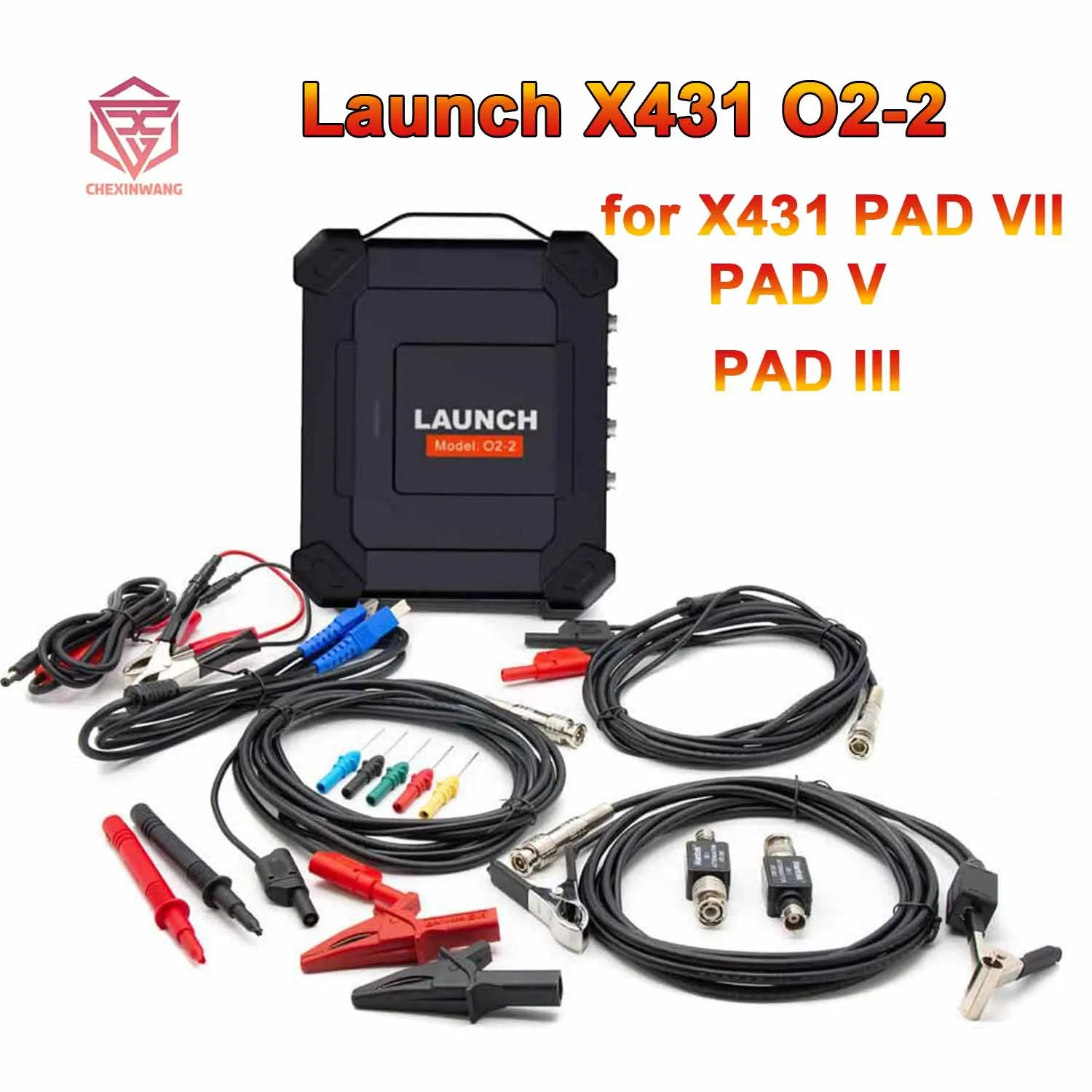 

LAUNCH X431 O2-2 Scopebox Oscilloscope 4 Channels 100MHZ USB DC Digital for X431 PAD VII/PAD V/PAD III for OBD Diagnostic Tool