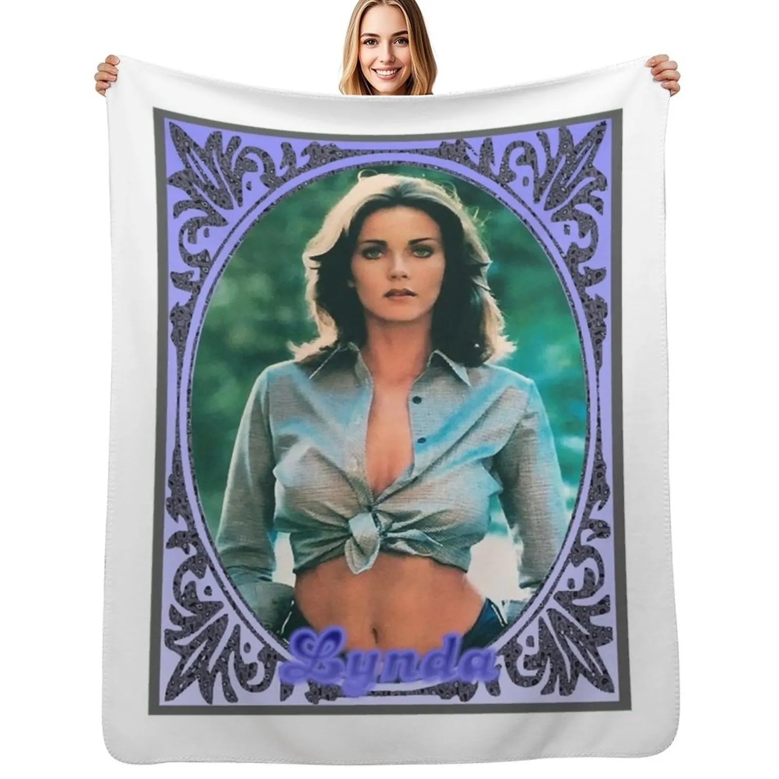 

Lynda Carter Throw Blanket Color Fast Cozy Throw Blanket